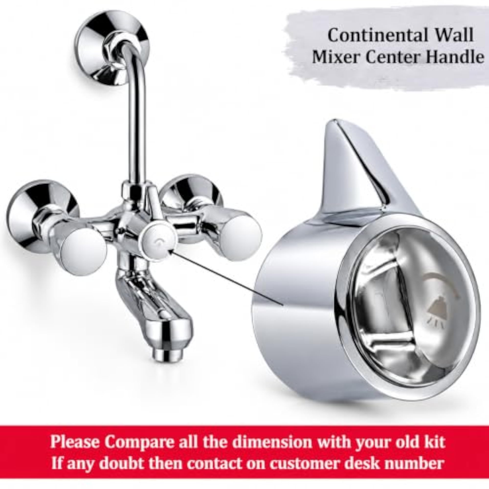 VICTAC Jaguar Type Continental Wall Mixer Tap Handle Replacement